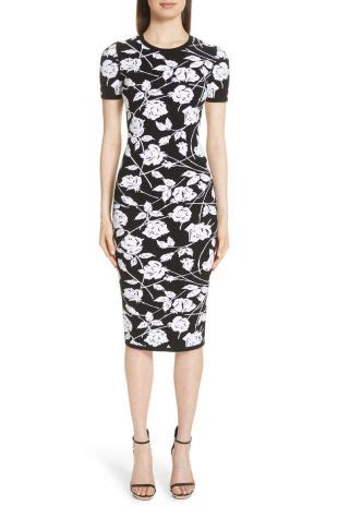 michael kors pochoir rose jacquard dress worn on tv